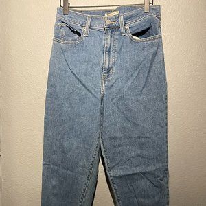 Levi's High Waisted Taper Blue Jeans